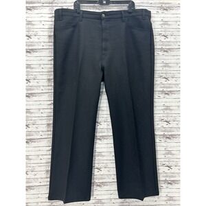 VTG Levi's 10517 100% Dacron Polyester Men's Pants Black Size 44X30(29)